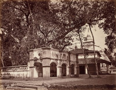 Budist Tapınağı, Kalani, c. 1880. by Scowen and Co.