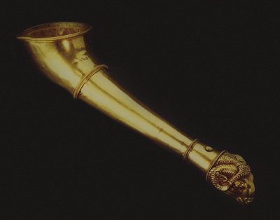 Rhyton İçme Boynuzu Bir Koç Kafasında Biten, 5. Yüzyılın Ortası. M.Ö. by Scythian Art.