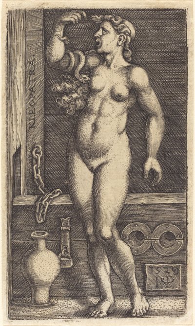 Kleopatra Ayakta by Sebald Beham