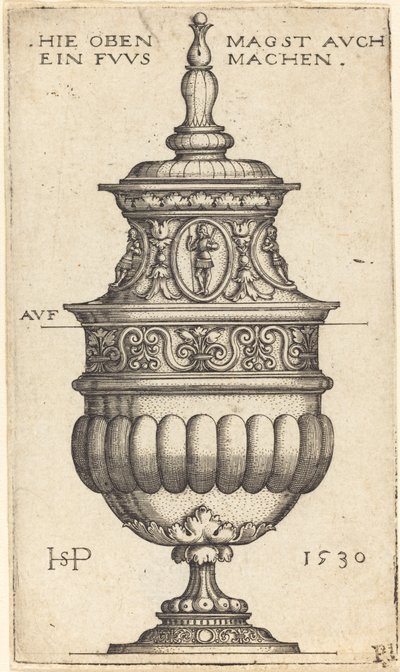 Oval Madalyonlu Çifte Kadeh by Sebald Beham