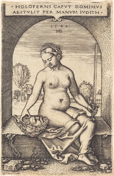 Pencerede Oturan Judith by Sebald Beham
