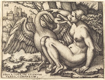Leda ve Kuğu by Sebald Beham