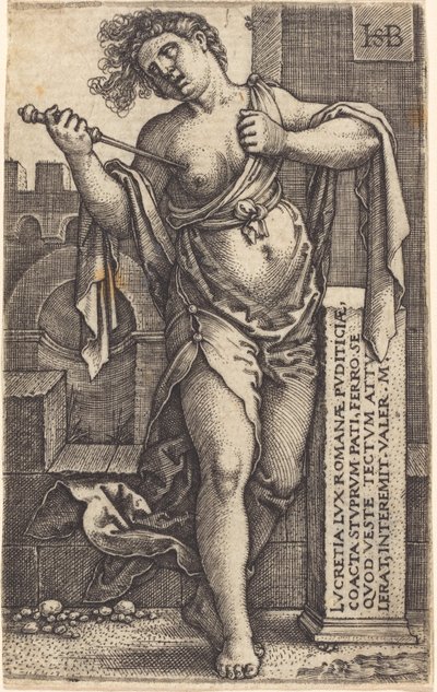 lucretia ayakta by Sebald Beham