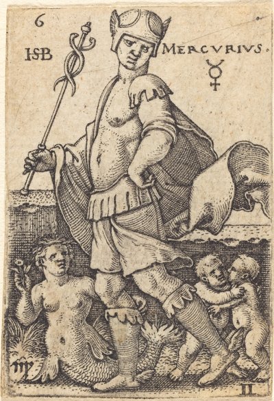 Merkür by Sebald Beham