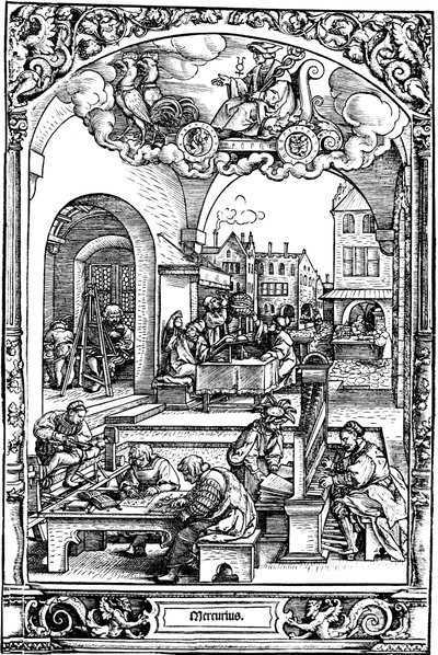 Merkür, 1531 by Sebald Beham