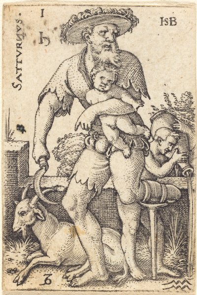 Satürn by Sebald Beham