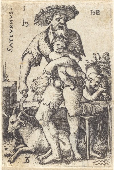 Satürn by Sebald Beham