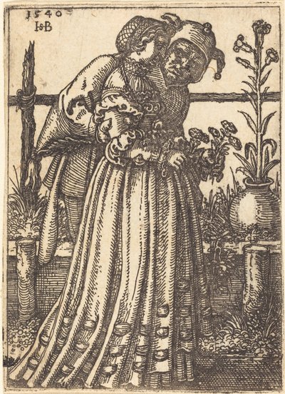 Leydi ve Aptal by Sebald Beham