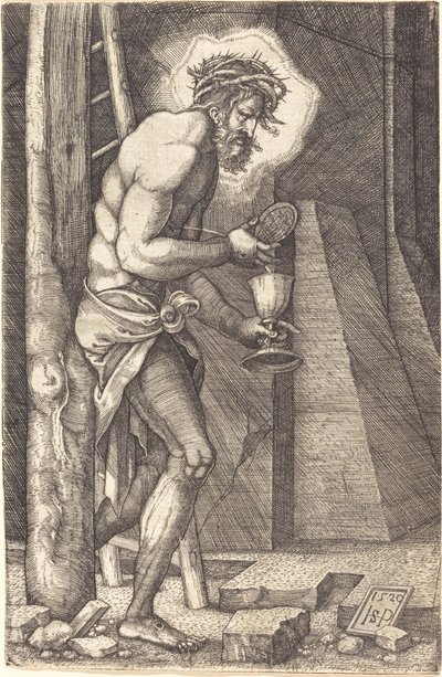 Çarmıhın Dibinde Acıların Adamı by Sebald Beham