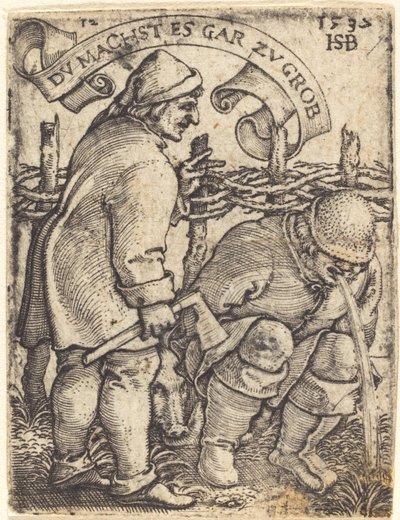 Kusmuk Köylü by Sebald Beham