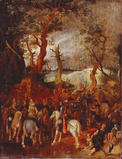 Bir Süvari Şirketi by Sebastiaen Vrancx