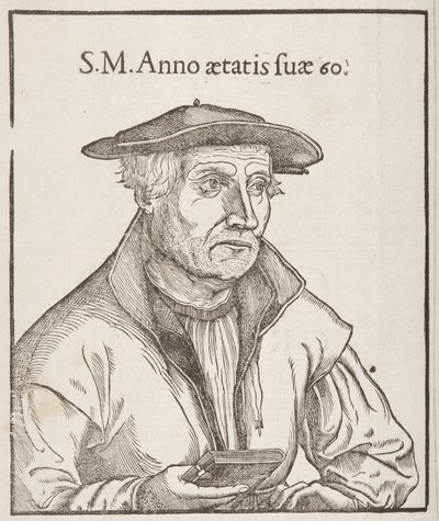 Cosmographia, başlık sayfasının arka yüzü, 1544 by Sebastian Munster
