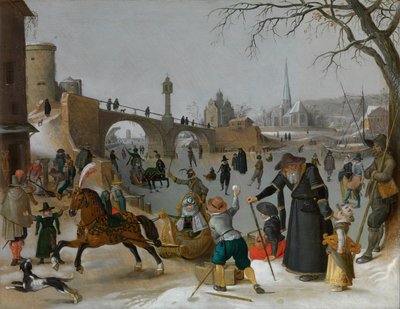 Kış Zevkleri (panel üzerine yağlıboya) by Sebastian Vrancx