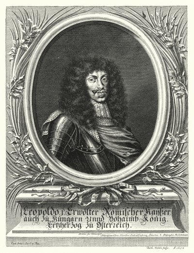 Leopold I, Kutsal Roma İmparatoru (gravür) by Sebastian van (after) Dryweghen