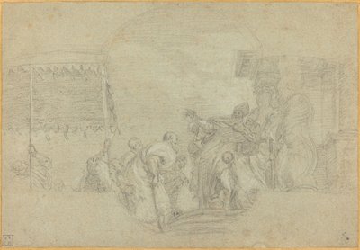 Kralı kutsayan bir piskopos by Sebastiano Conca