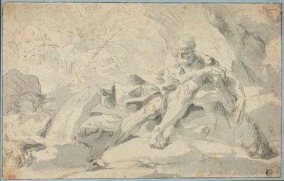 Herkül ve Cacus by Sebastiano Galeotti
