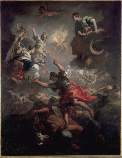 Toskana Alegori (tuval üzerine yağlı boya by Sebastiano Ricci