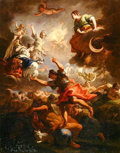 Toskana Alegori, c.1706 (tuval üzerine yağlı boya) by Sebastiano Ricci