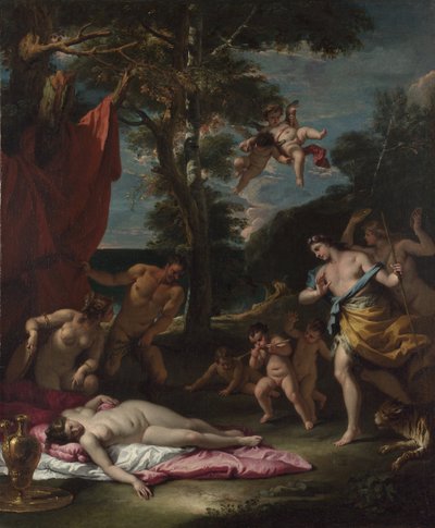 Bacchus ve Ariadne, um 1700 by Sebastiano Ricci