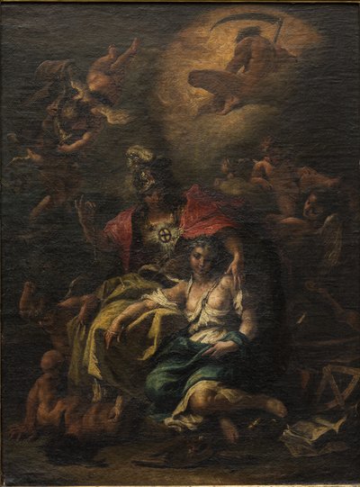 Minerva (tuval üzerine yağlı boya) by Sebastiano Ricci