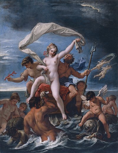 Neptün ve Amfitrit by Sebastiano Ricci