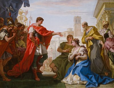 Scipio'nun Kıtası, c.1706 (tuval üzerine yağlı boya) by Sebastiano Ricci