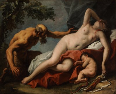 Venüs ve Satyr by Sebastiano Ricci