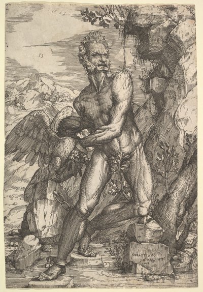 Prometheus, 1558. by Sebastiano de Valentinis