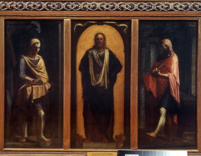 İki Aziz ile İsa. Sebastiano del Piombo