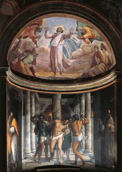 İsa'nın Kırbaçlanması (fresk) by Sebastiano del (c.1485 1547) Piombo