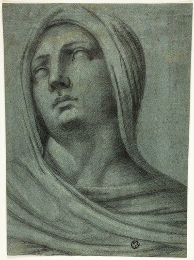Örtülü Kadının Başı ve Omuzları by Sebastiano del Piombo