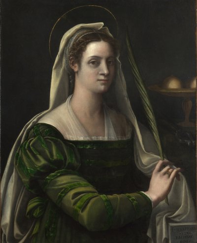 Aziz Agatha, c.1540 by Sebastiano del Piombo