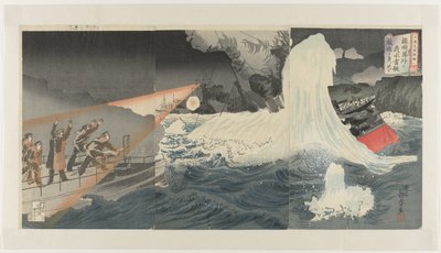 Rus-Japon Savaşı: Brocade Görseller, İki Numara Nichiro kôsen nishikie ni by Seisai