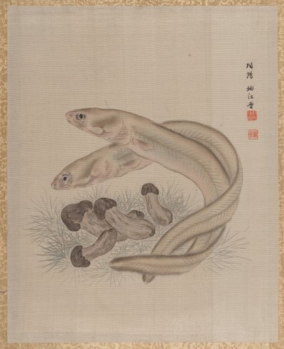 Yılan balığı, ca. 1890-92. by Seki Shuko