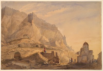 Bir Tepenin Üzerinde Müstahkem Bir Kasaba by Selina Bracebridge