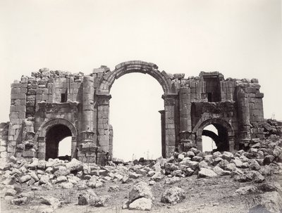 Jerash girişinde Hadrian Kemeri by Sergeant Henry Phillips