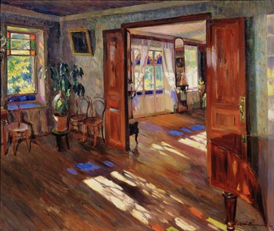Bir evde, 1914 by Sergei Arsenevich Vinogradov