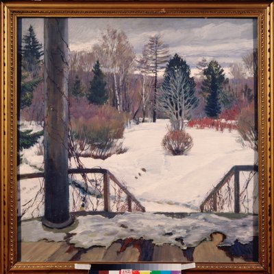 Bahar geliyor - Tablo Sergei Arsenyevich Vinogradov (1869-1938), tuval üzerine yağlı boya by Sergei Arsenevich Vinogradov
