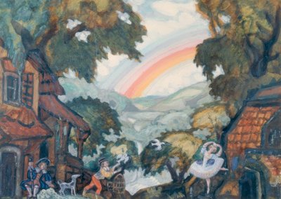 A.Adam, Giselle / set tasarımı Sudeikin by Sergei Jurjewitsch Sudeikin