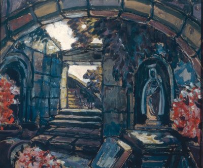 Maeterlinck, kardeş Beatrix / Sudeikin by Sergei Jurjewitsch Sudeikin