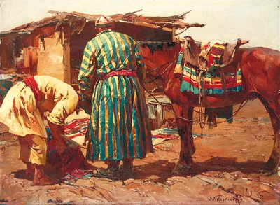 Sartes, Türkistan (tuval üzerine yağlıboya) by Sergei Kolesnikoff
