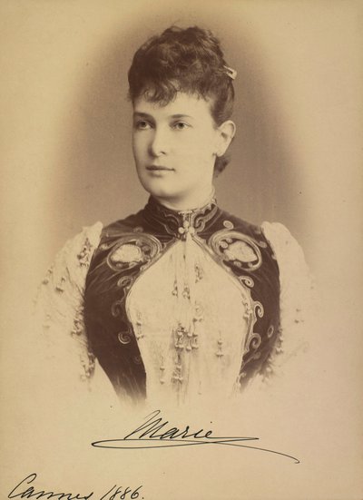 Marie Pavlovna de Russie - Rusya Büyük Düşesi Maria Pavlovna (1854-1920), Levitsky, Sergei Lvovich (1819-1898). Gümüş Jelatin Fotoğrafçılığı by Sergei Lvovich Levitsky
