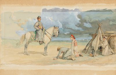 Boyarın gelişi. by Sergei Sergeyevich Solomko