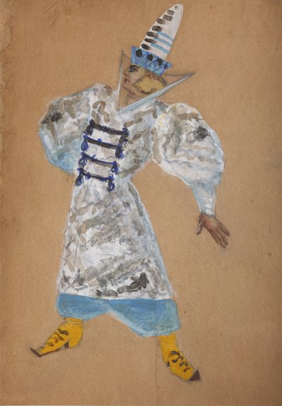 Opera için kostüm tasarımı Altın Horoz, N. Rimsky-Korsakov by Sergei Vasilievich Malyutin