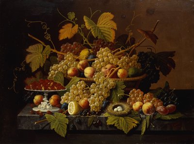 Meyveli Natürmort, 1854 by Severin Roesen