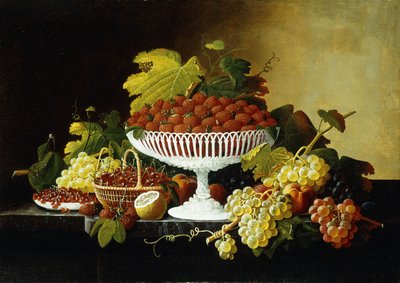 Çilek ile Natürmort, by Severin Roesen