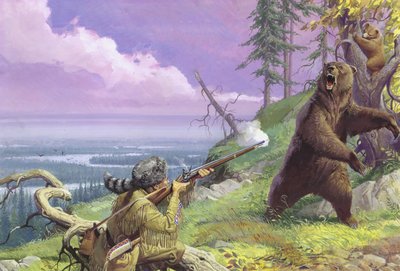 Daniel Boone Vahşi Doğa Yolunu Açıyor by Severino Baraldi