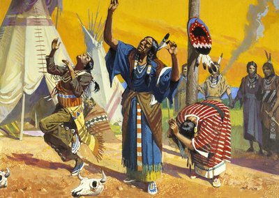 Sioux hayalet dansı by Severino Baraldi