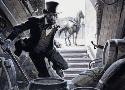 William Bent (kağıt üzerine guaj) by Severino Baraldi