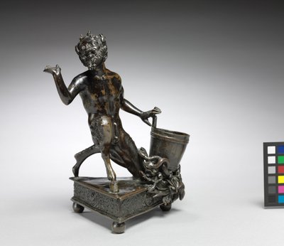 Diz çökmüş Satyr, c.1520 (bronz) by Severo da Ravenna